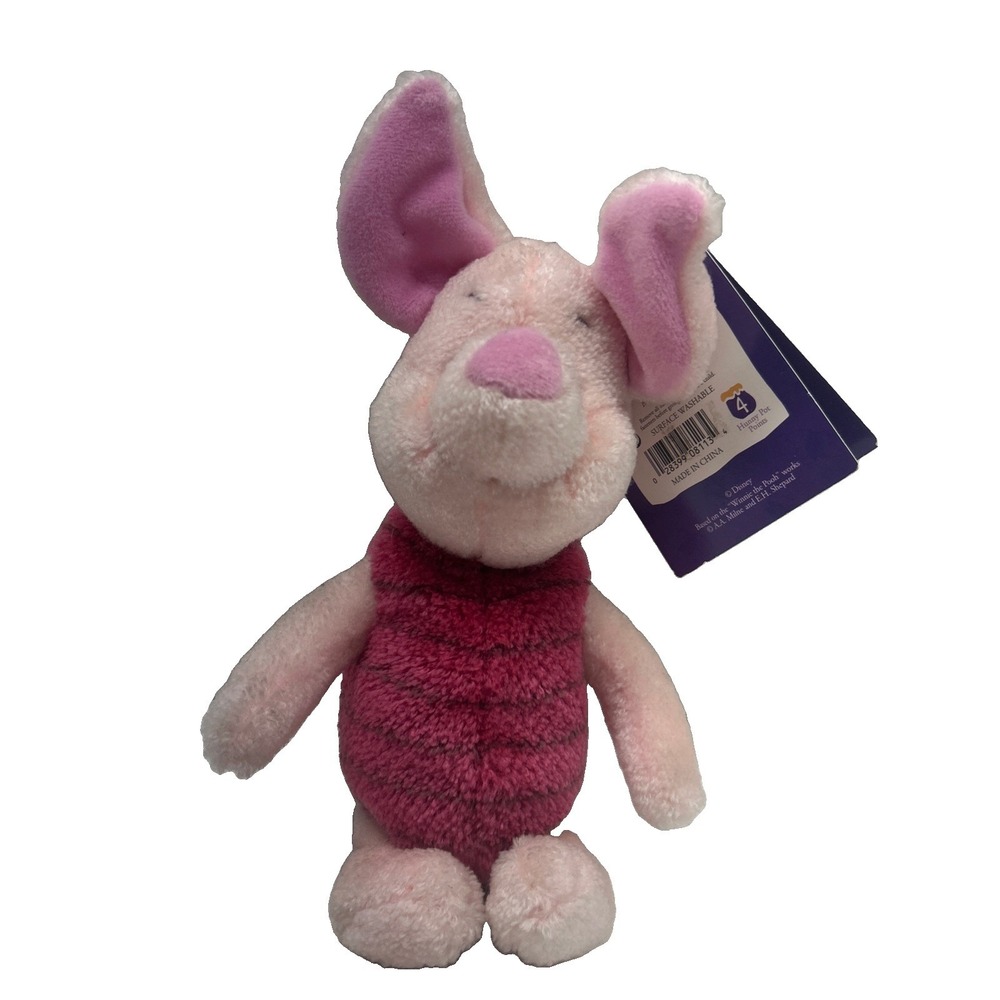 Vintage Disney Gund Winnie The Pooh 100 Acre Collection PIGLET 7" Plush Doll New